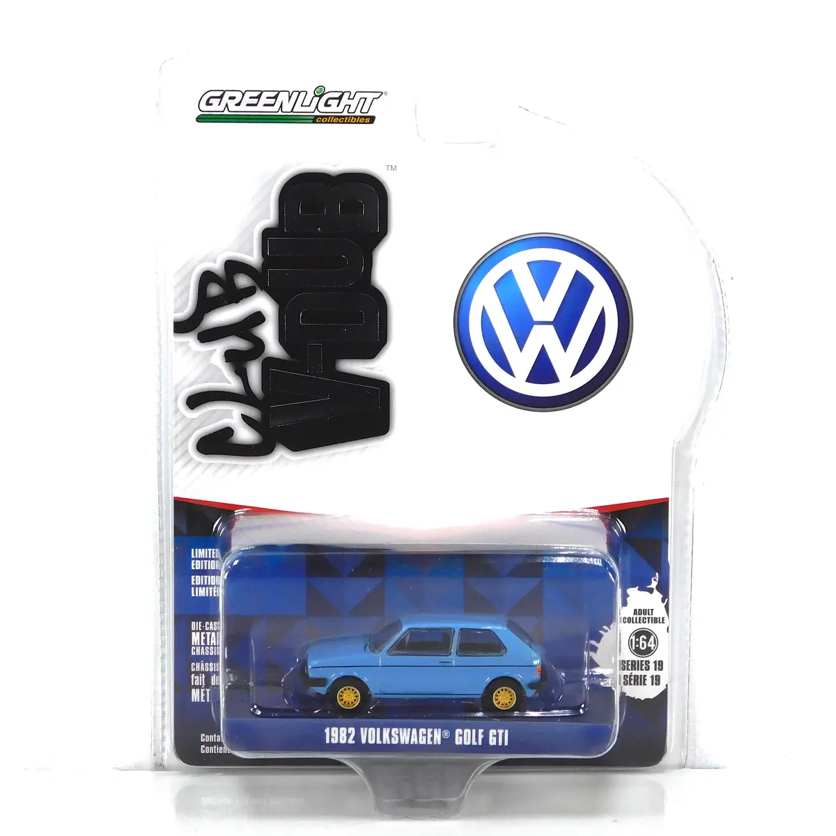 1982 Volkswagen Golf 1:64 Diecast Club Vee Dub Series 19 1