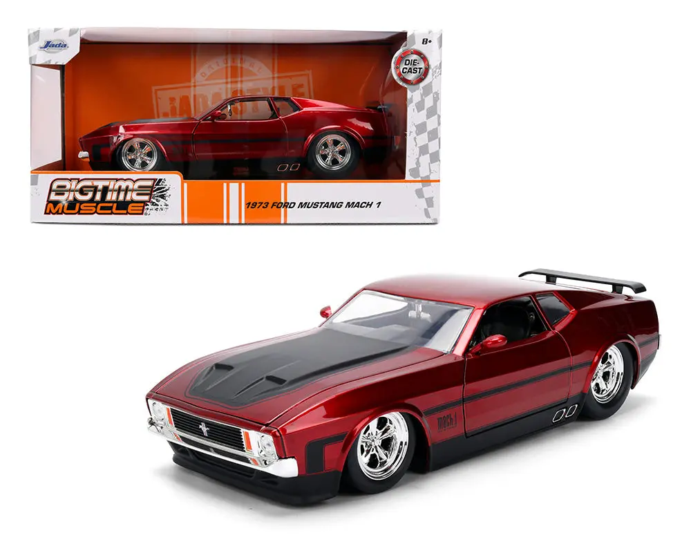 Jada 1:24 1973 Ford Mustang Mach 1 – Red – Bigtime Muscle 1