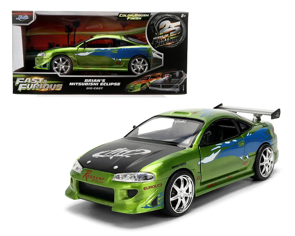 Jada 1:24 Brian’S Mitsubishi Eclipse  Fast & Furious 25 Year Anniversary 1