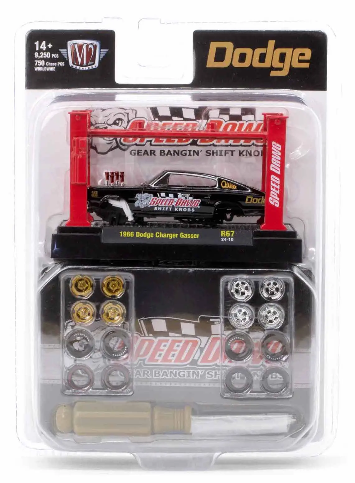 1966 Dodge Charger Gasser M2 Machines 1:64 Scale Model Kit Release 67 1