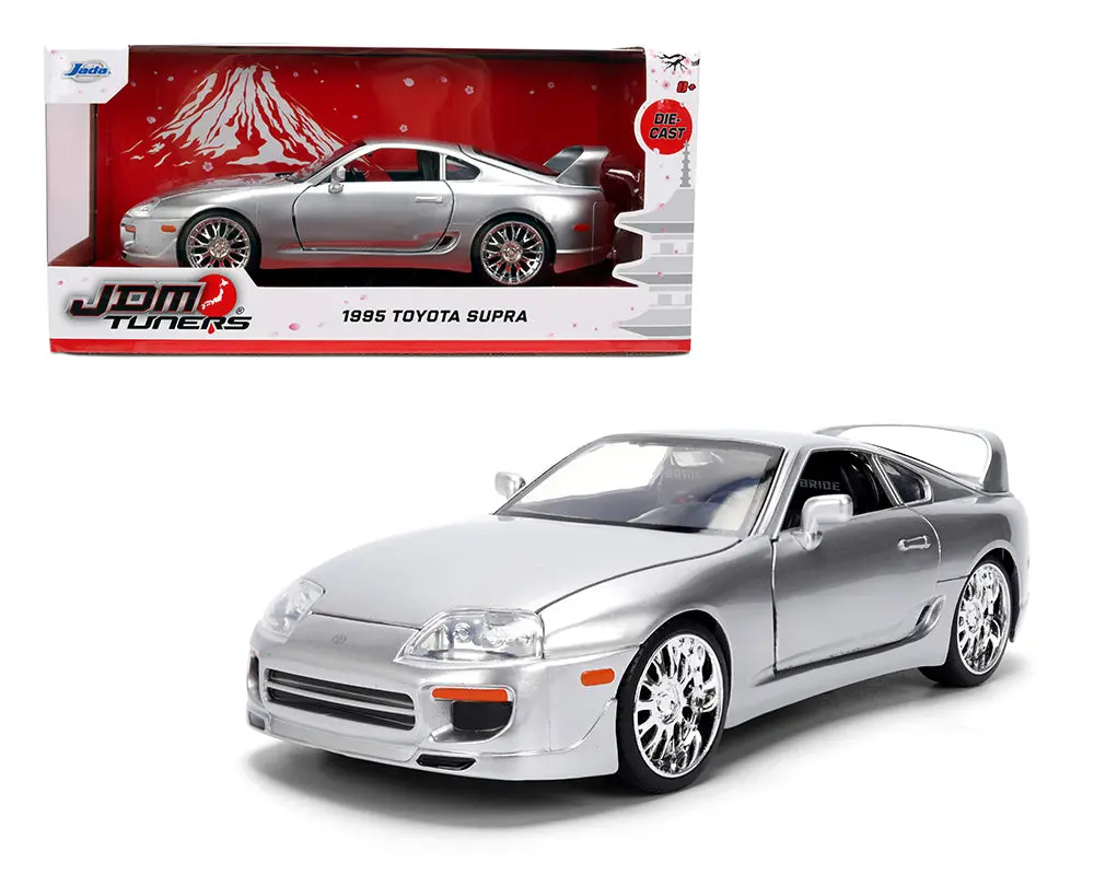 Jada 1:24 1995 Toyota Supra – Candy Silver – Jdm Tuners 1