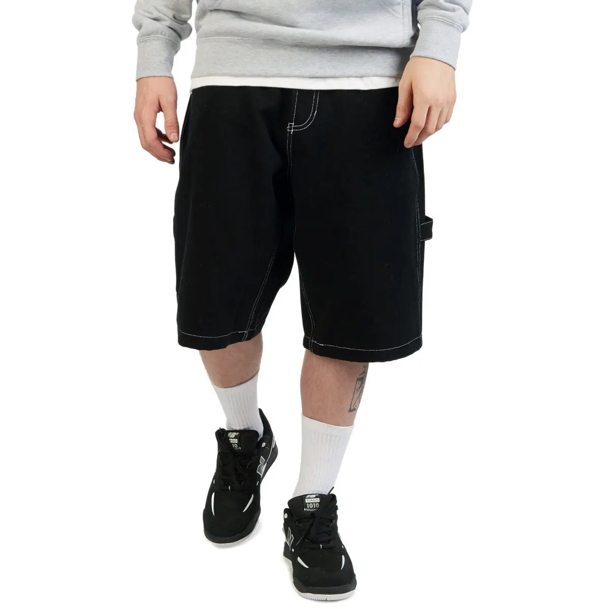 Ccs Hammer Loop Canvas Shorts - Black/White 1