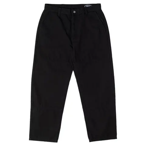 Heavy-duty black work pants engineered for durability and comfort