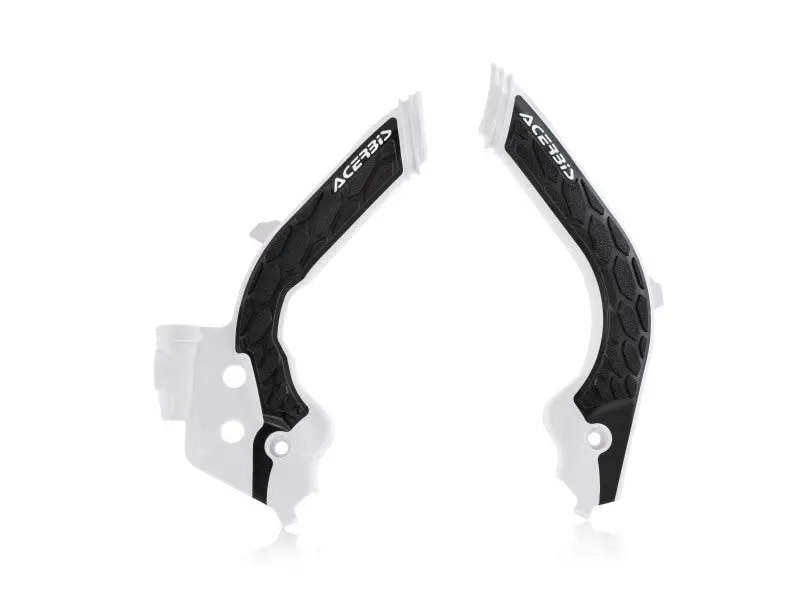 Acerbis X-Grip Frame Guards For Ktm 125–501 (2019–2023) & Gasgas Off-Road Models – White/Black 1