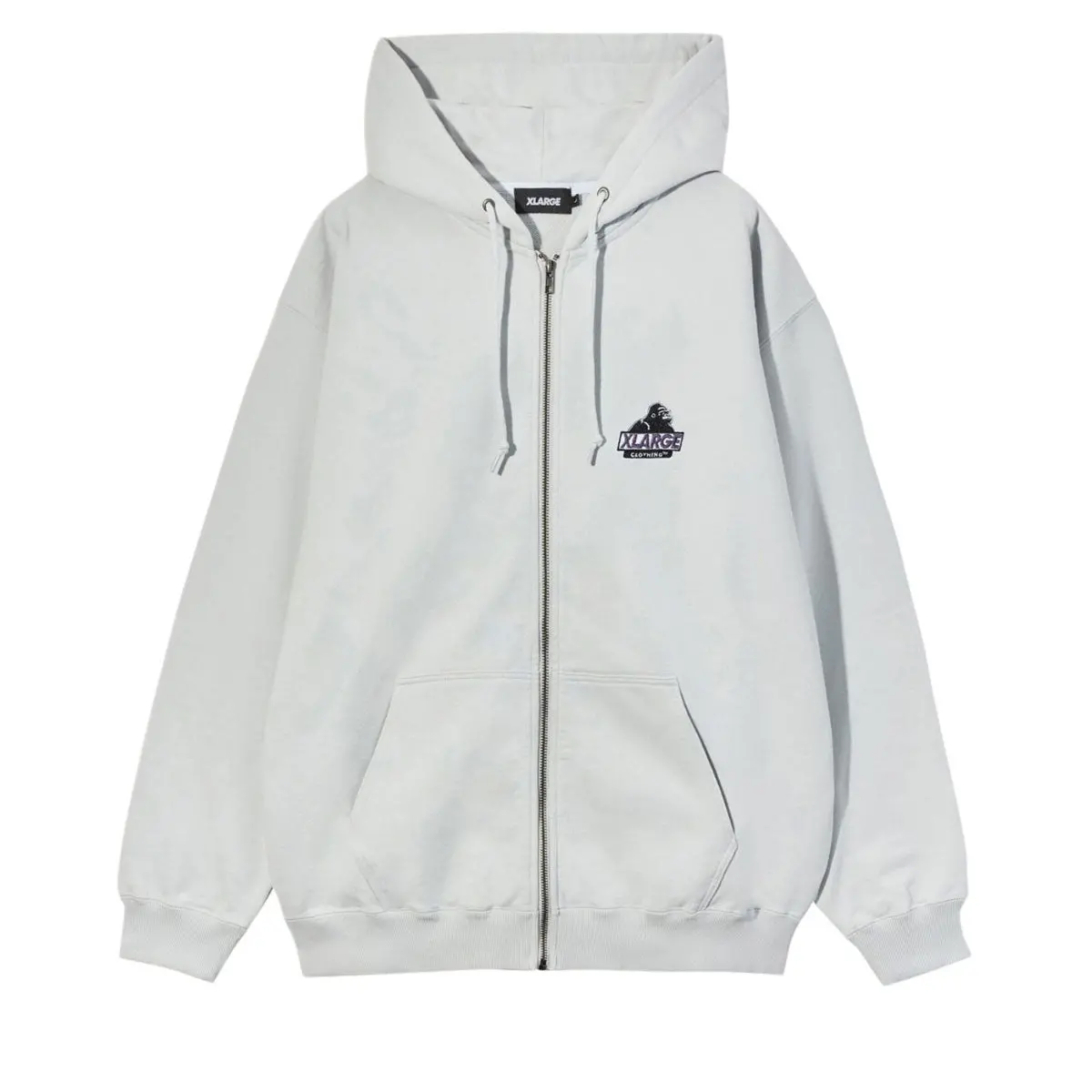 Xlarge Slanted Og Zip Hoodie - Grey 1