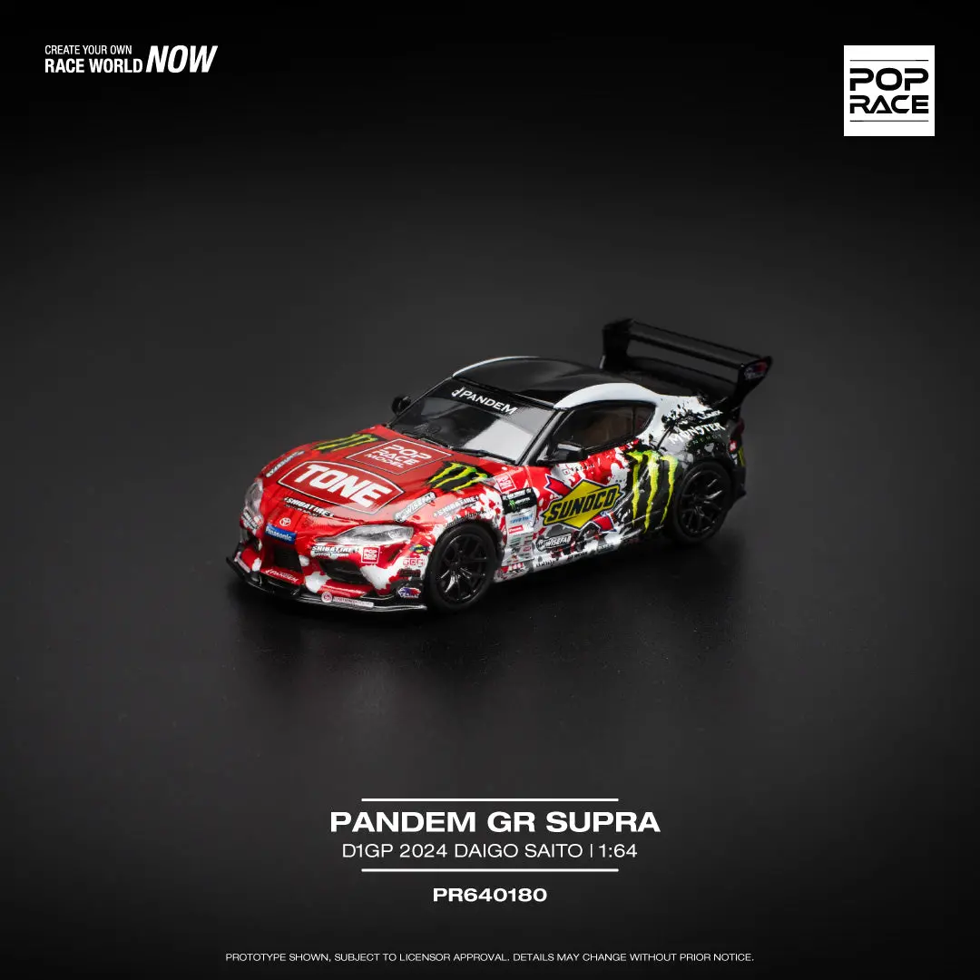 Pop Race 1/64 Pandem Gr Supra D1gp 2024 Daigo Saito 1