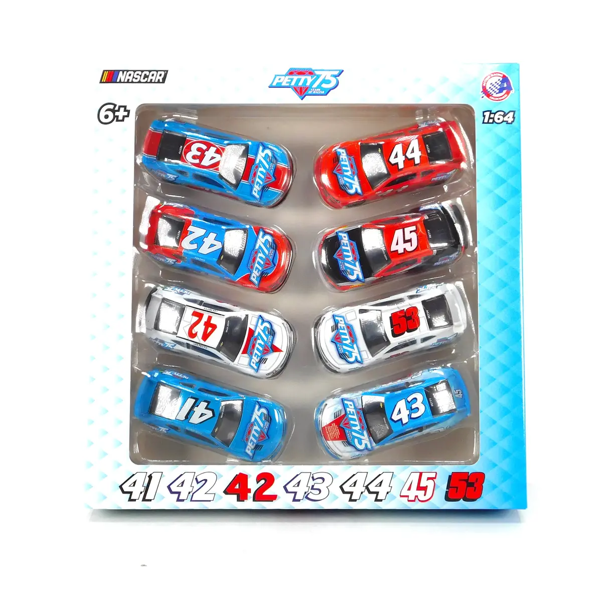 Petty Family 75 Years Of Racing Commemorative 1:64 Nascar Diecast 8 Car Set 1