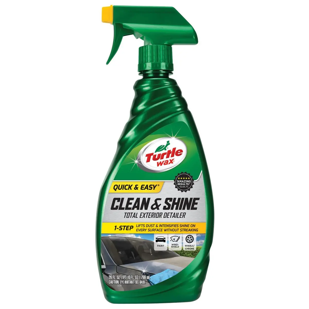 Clean & Shine Exterior Car Detailing Spray – 26 Fl Oz, Twin-Pack