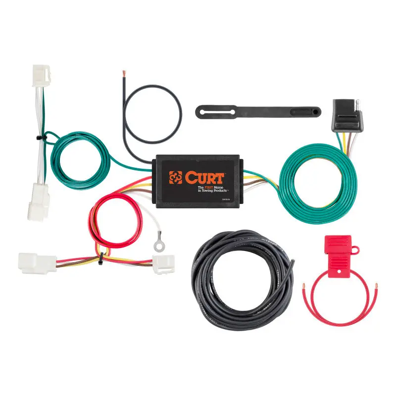 Curt Custom 4-Way Flat Trailer Wiring Harness For 2015–2019 Toyota Yaris 1