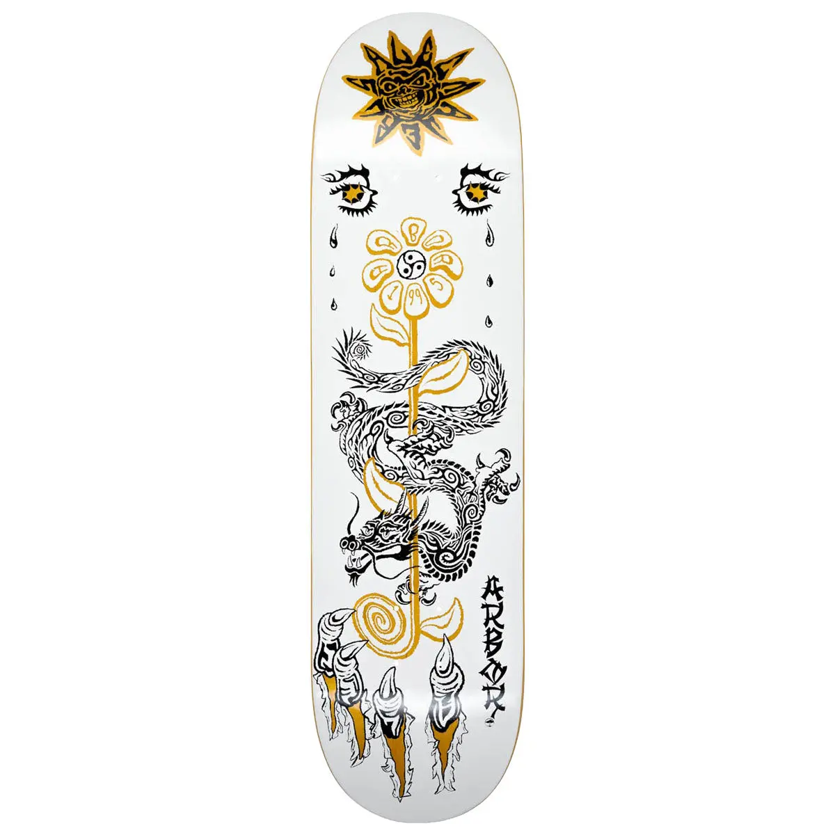 Arbor Alec Majerus Lucky Dragon Skateboard Deck - 8.25" 1