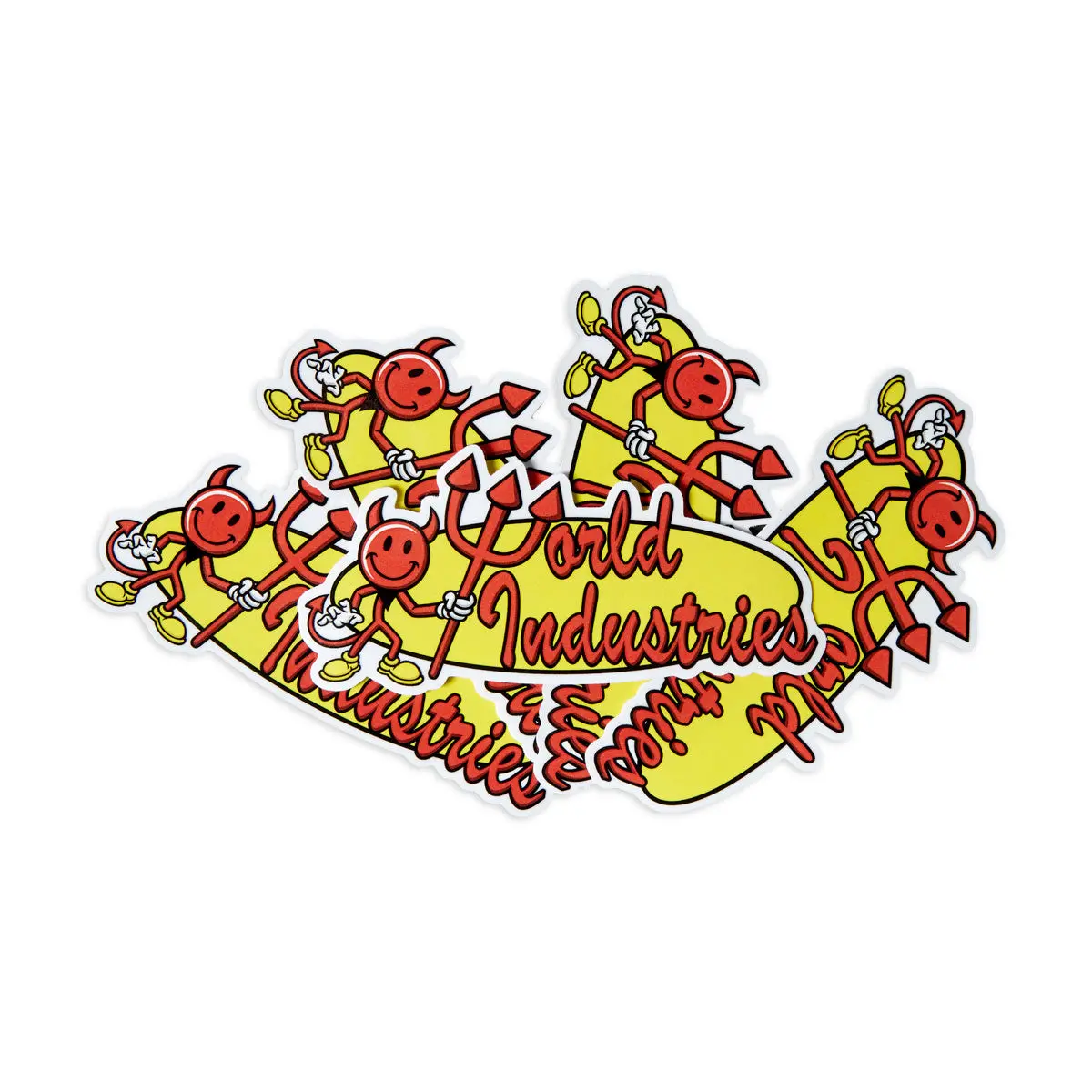 World Industries Oval Logo Die Cut Sticker 1