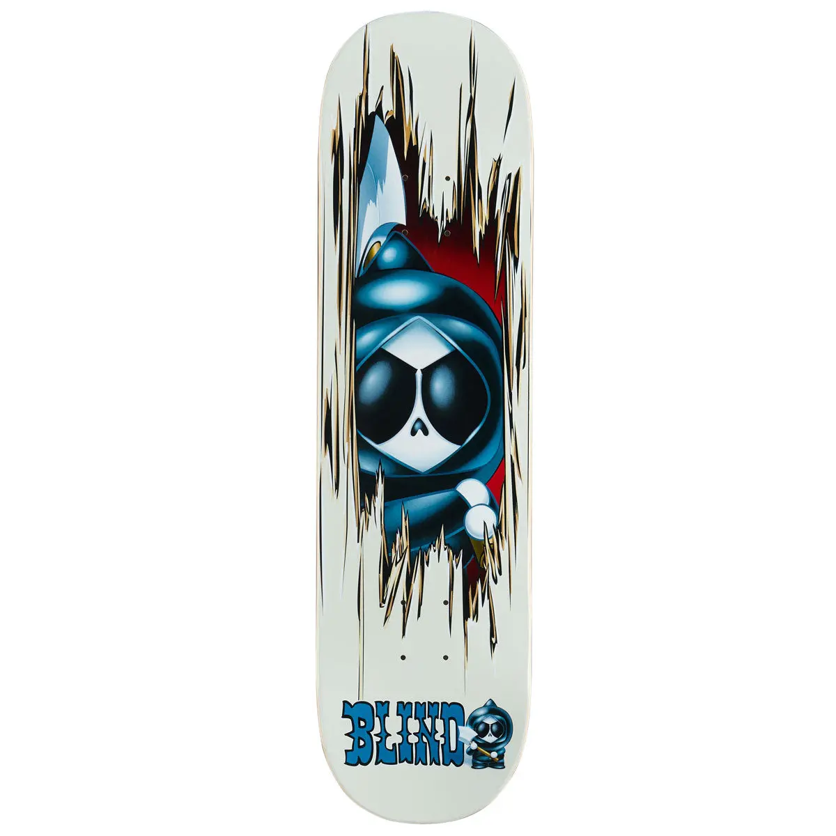 Blind Classic Knny Axe Skateboard Deck - White - 8.25" 1