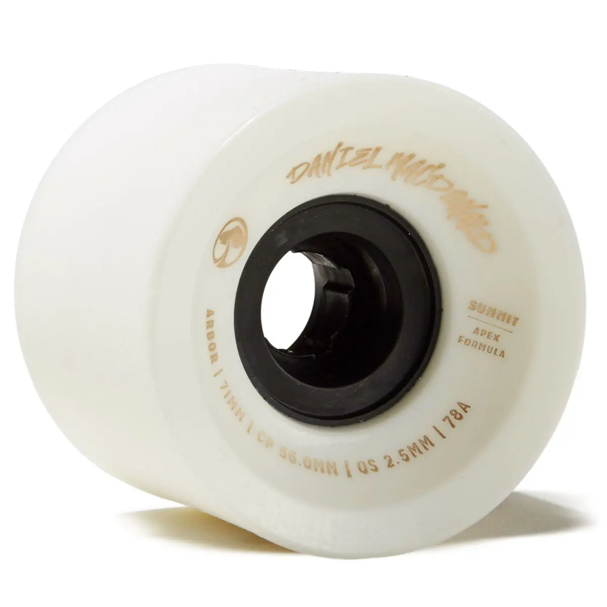 Arbor Summit Daniel Macdonald 78A Longboard Wheels - White - 71Mm 1