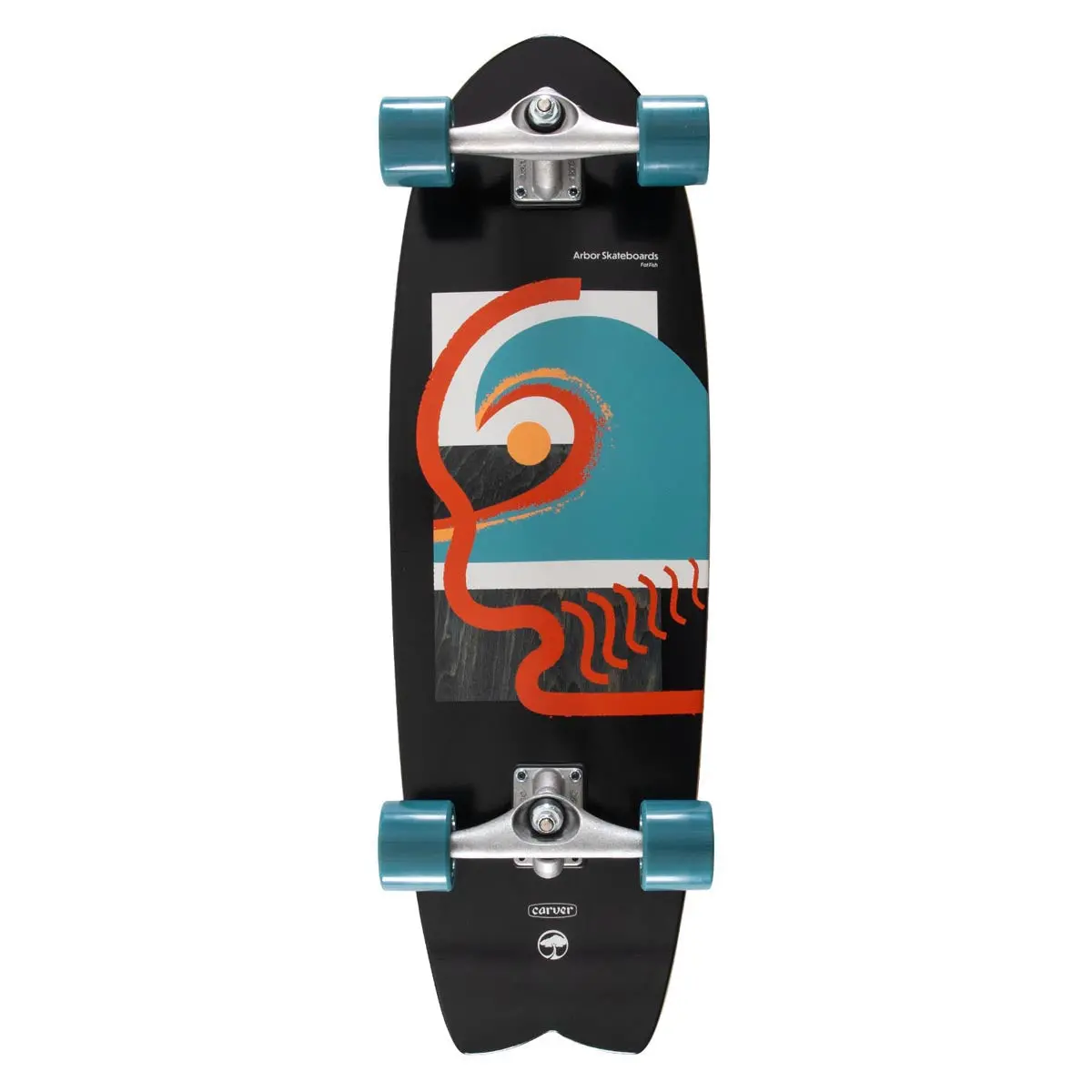 Arbor Cx Fat Fish Pre-Built Surfskate Complete 1
