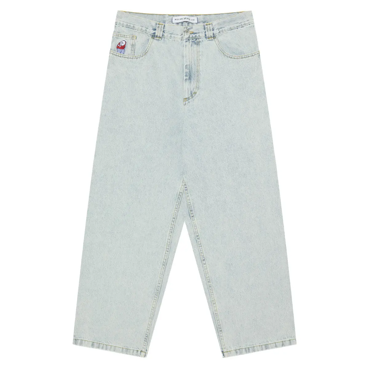 Polar Big Boy Og Logo Jeans - Light Blue 1