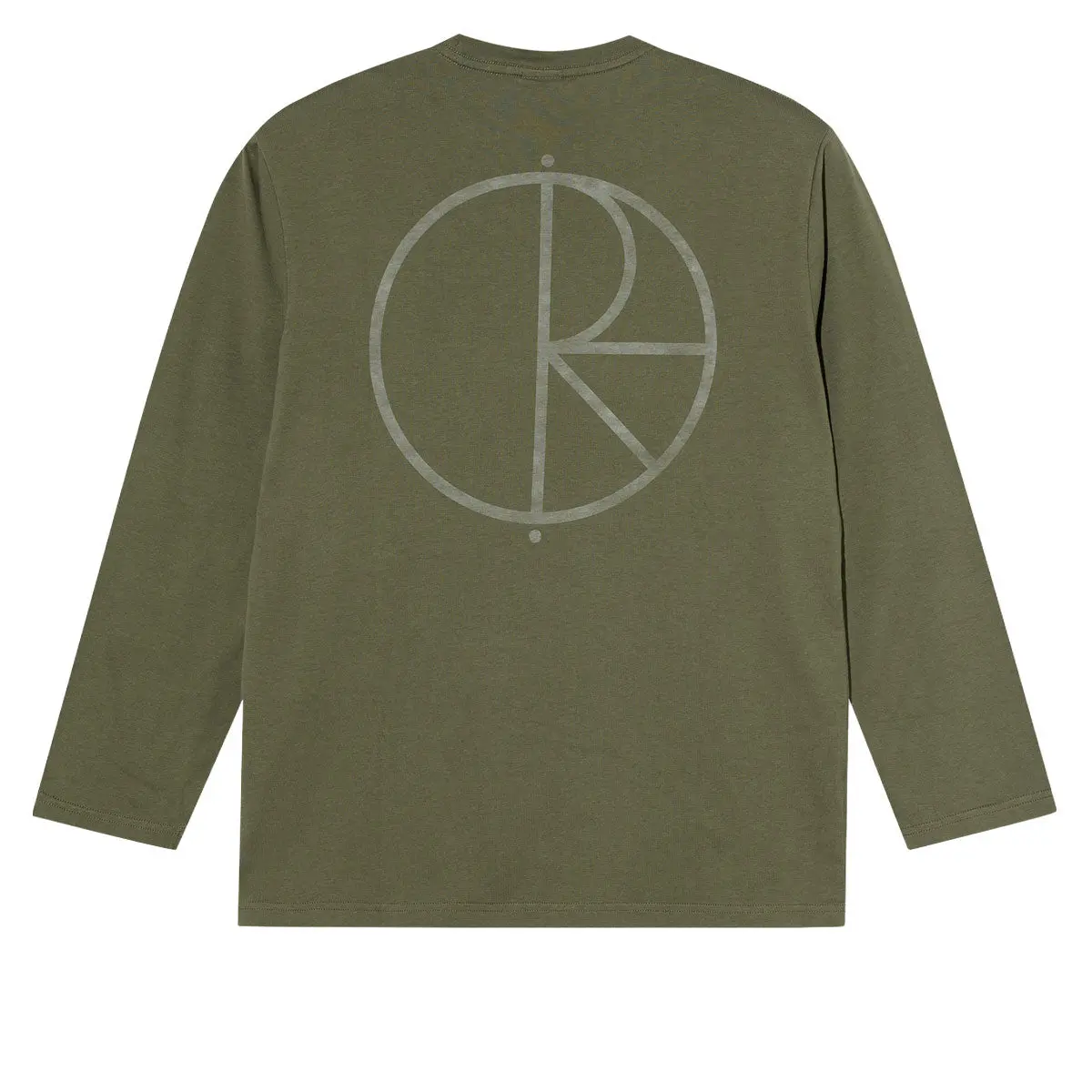 Polar Steve Stroke Logo Long Sleeve T-Shirt - Army Green 1
