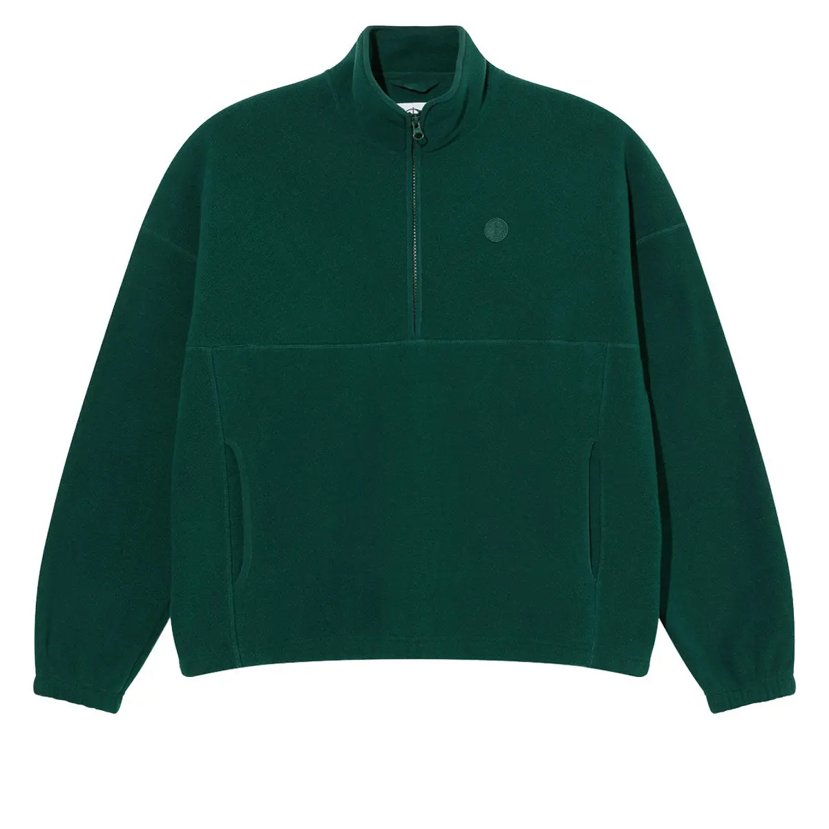Polar Ivan Half Zip Sweatshirt - Dark Emerald 1