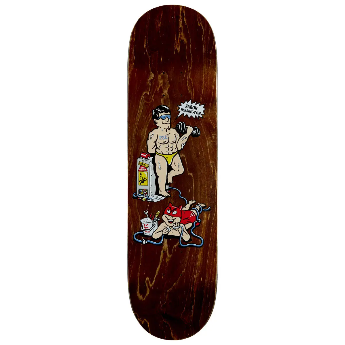 Polar Aaron Herrington Pumping Iron Skateboard Deck - 8.50" 1