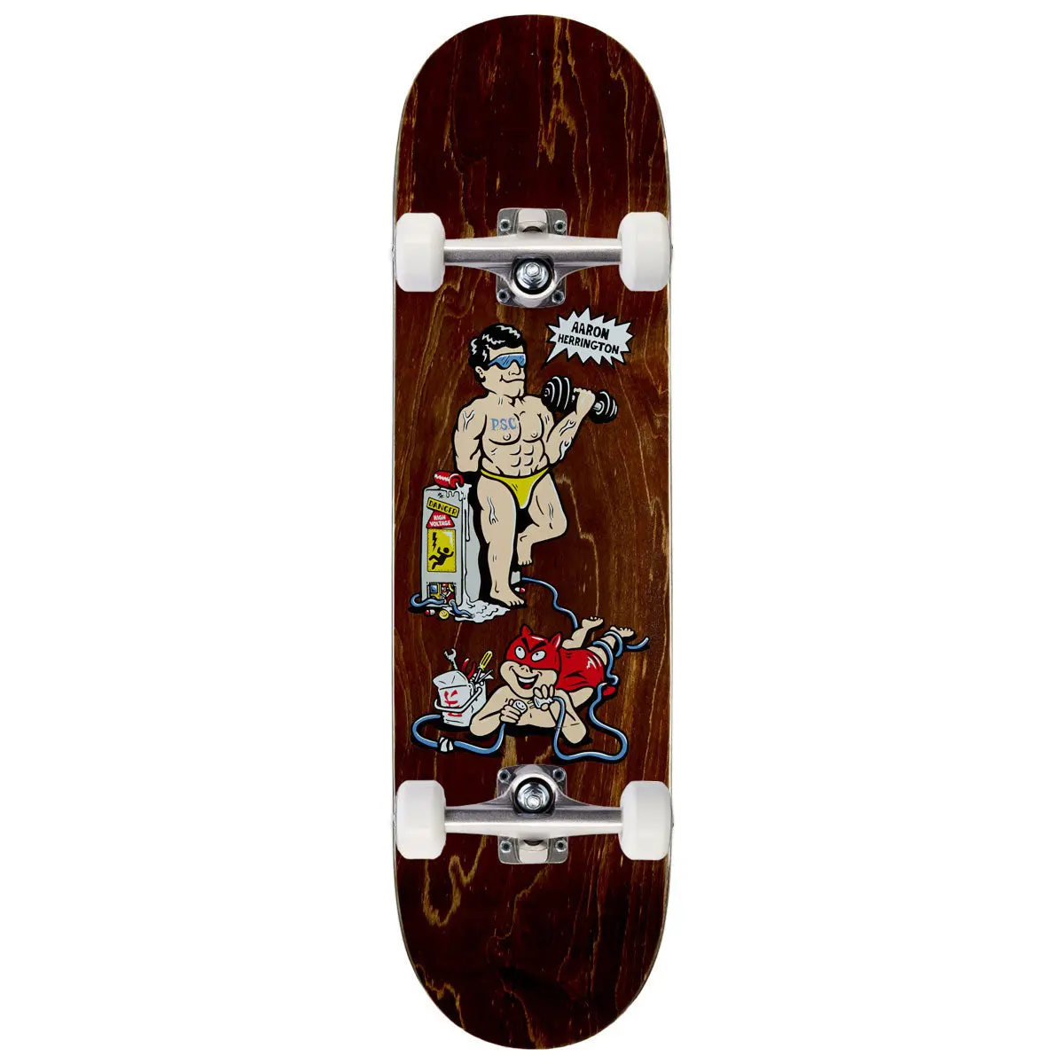 Polar Aaron Herrington Pumping Iron Skateboard Complete - 8.50" 1
