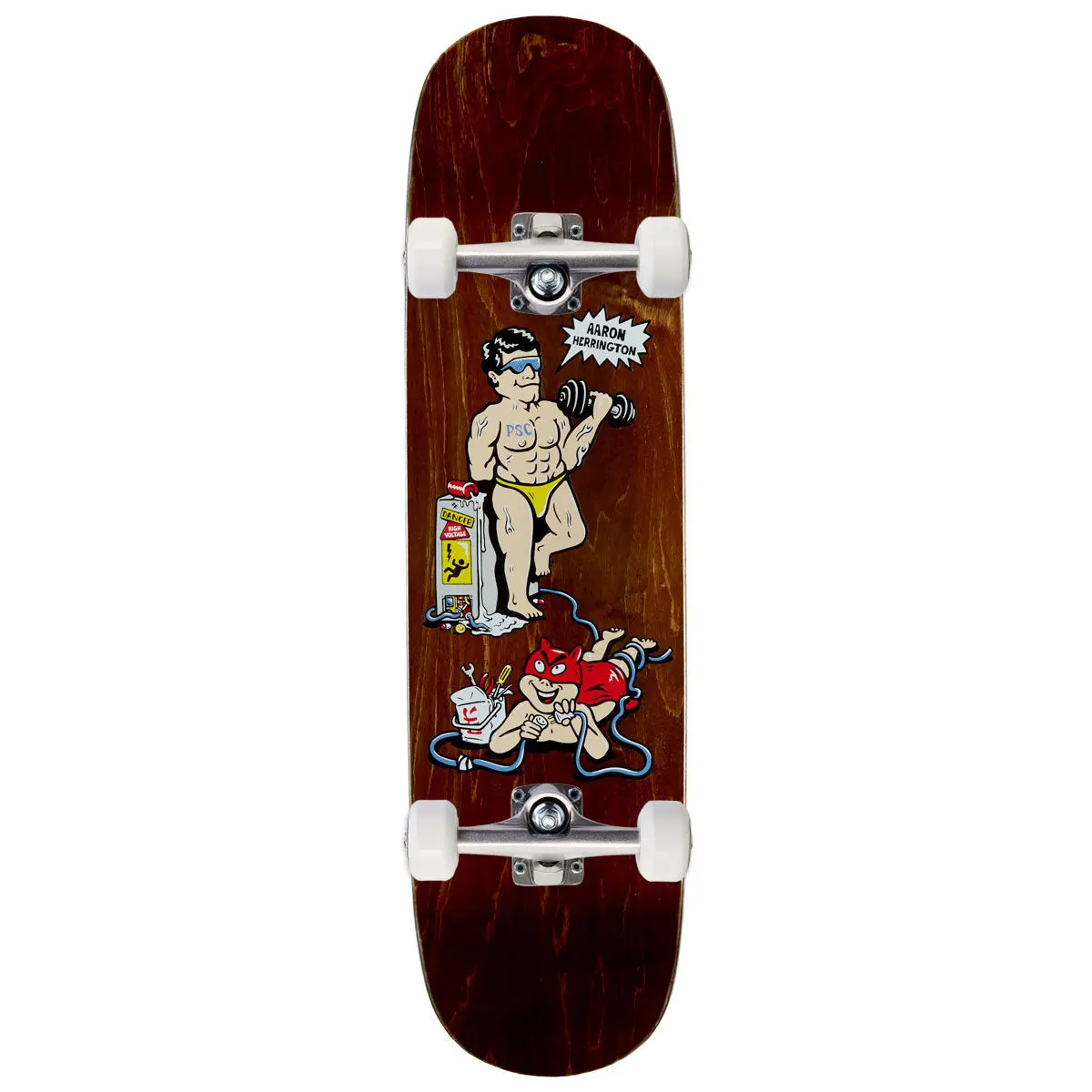 Polar Aaron Herrington Pumping Iron P2 Jr Shape Skateboard Complete - 8.25" 1