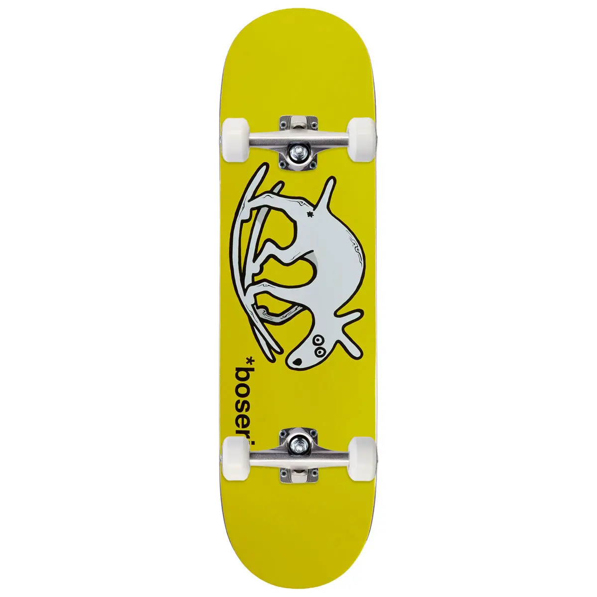 Polar Nick Boserio Useless Wooden Dog Short Skateboard Complete - Yellow - 8.50" 1