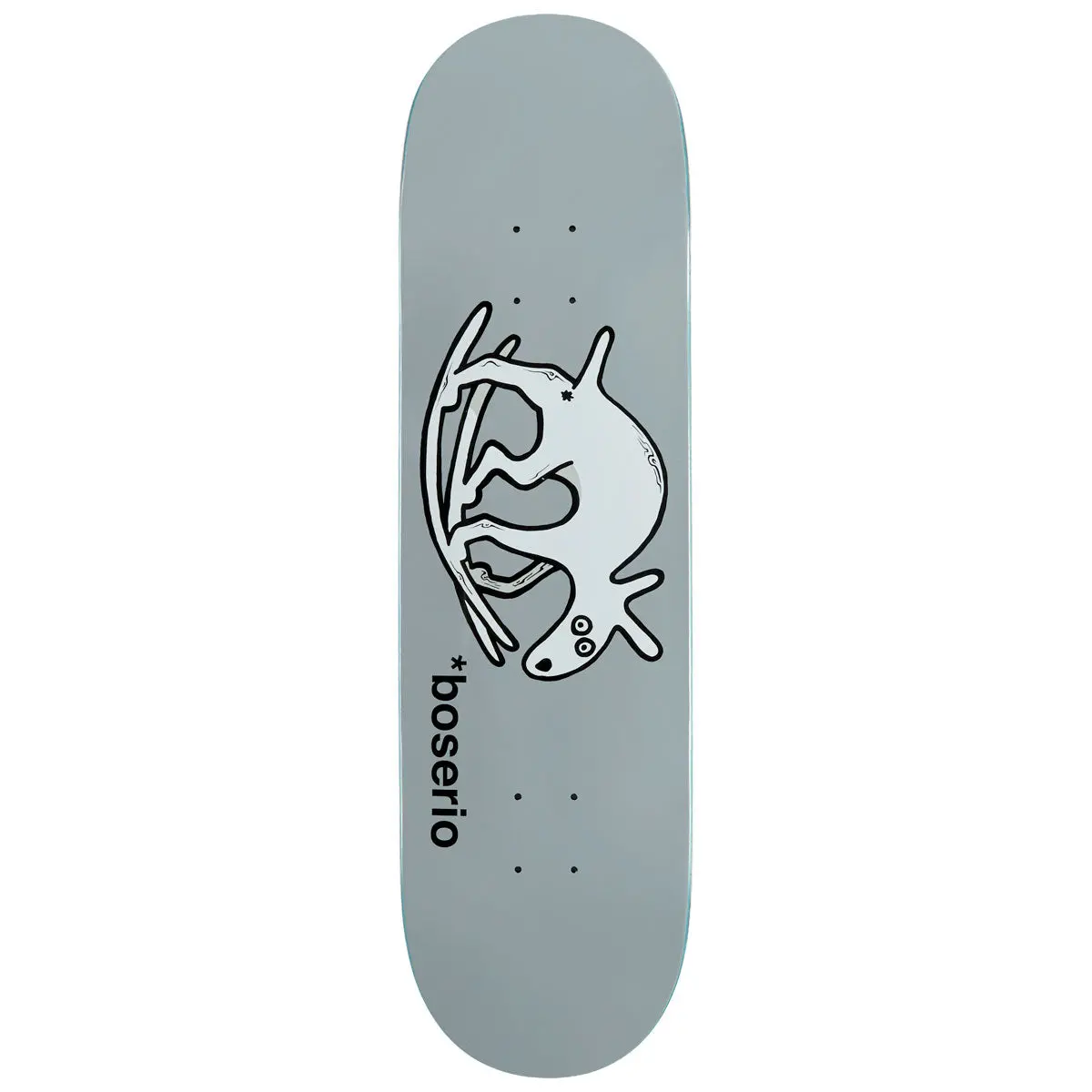 Polar Nick Boserio Useless Wooden Dog Skateboard Deck - Grey - 8.625" 1
