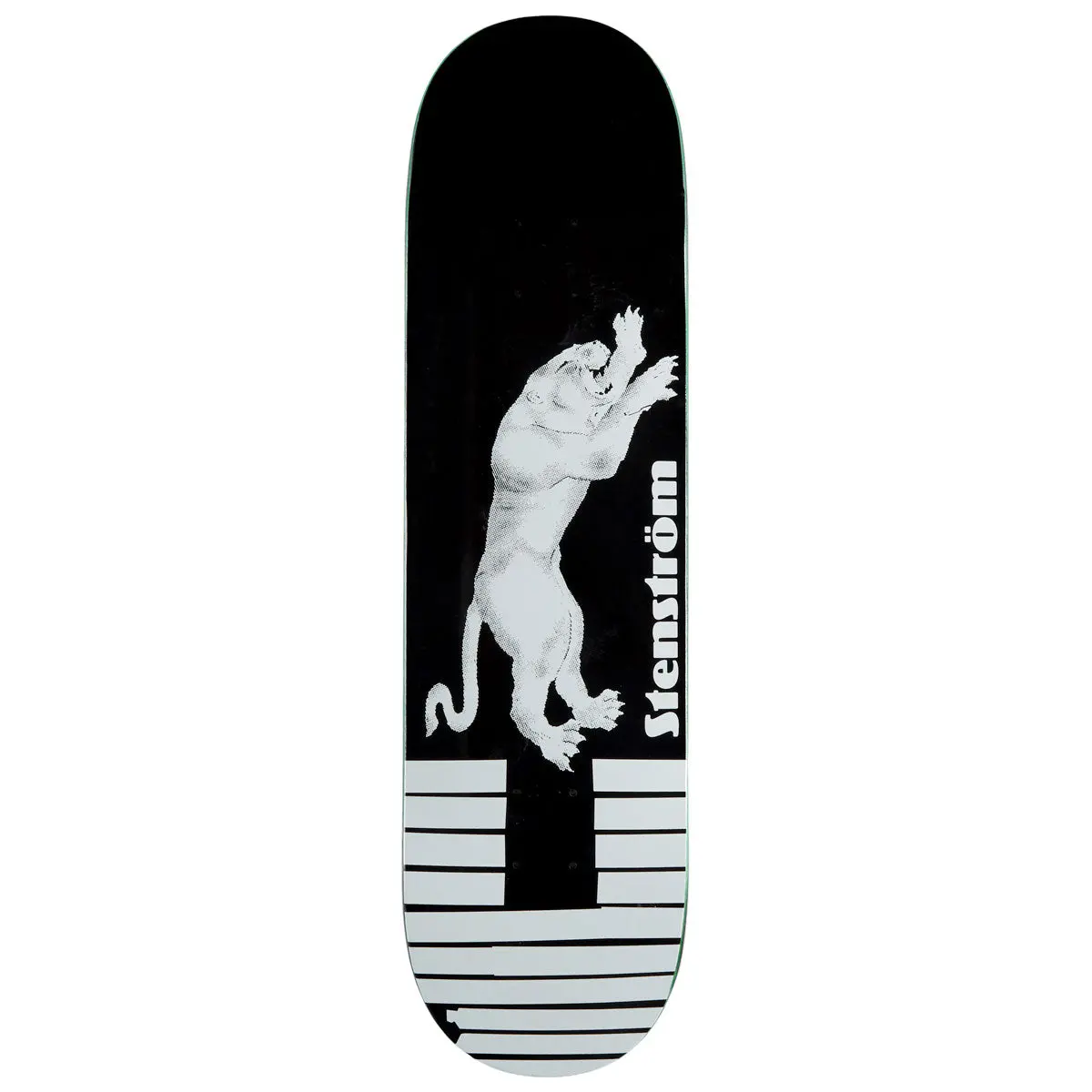 Polar David Stenström Tape & Panther Skateboard Deck - Black - 8.375" 1