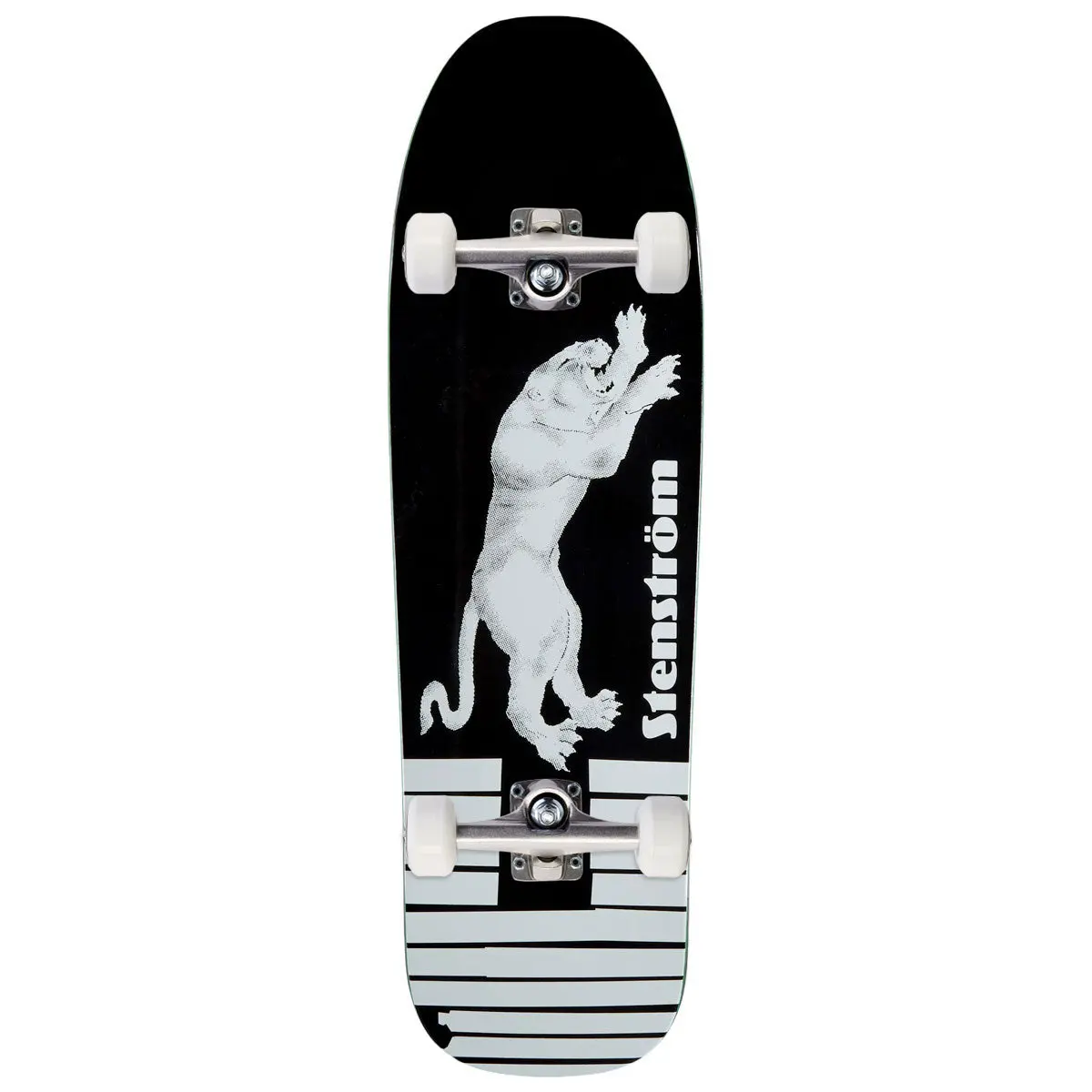 Polar David Stenström Tape & Panther D1 Shape Skateboard Complete - Black - 9.25" 1