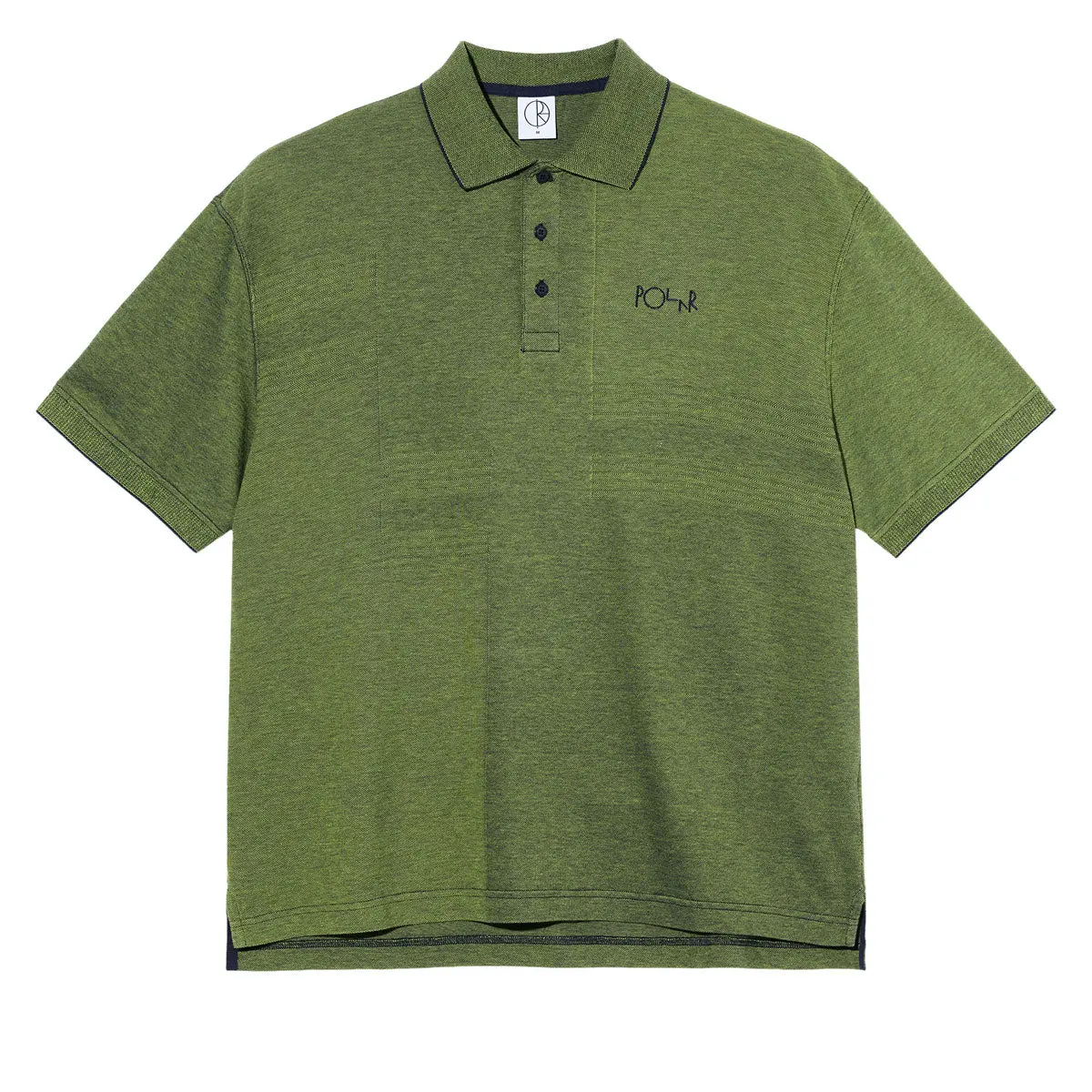 Polar Surf Pique Polo Shirt - Green/Blue 1
