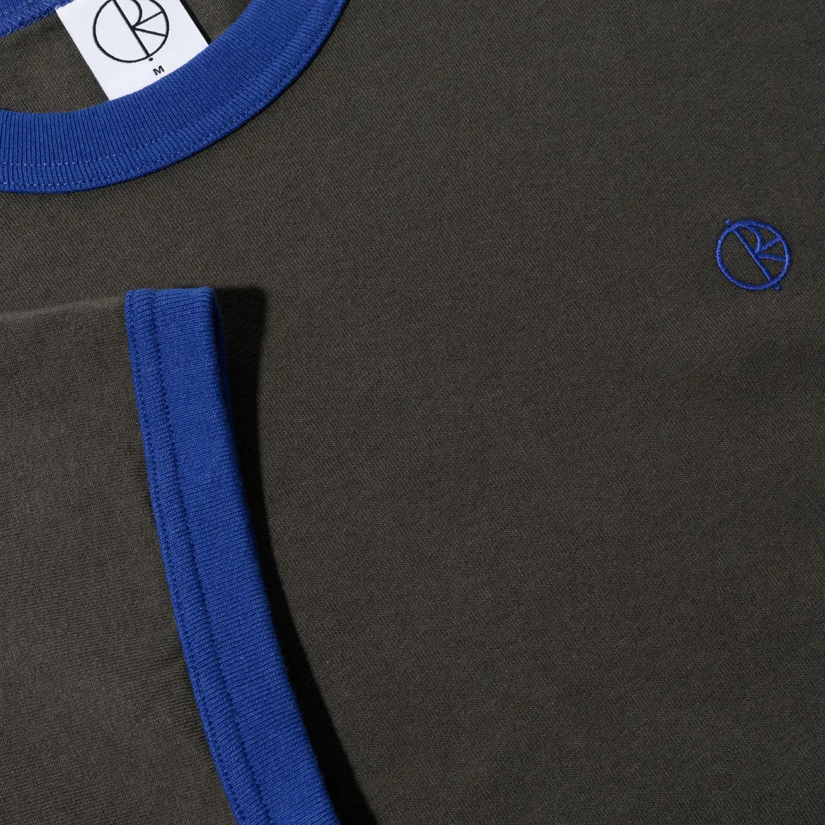 Polar Ringer T-Shirt - Dirty Black/Egyptian Blue 1