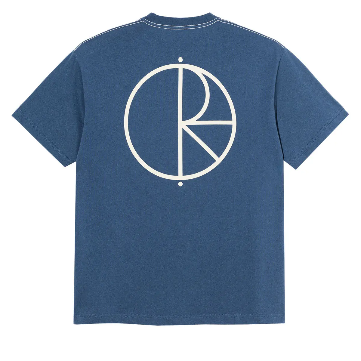 Polar Stroke Logo Contrast T-Shirt - Grey Blue 1