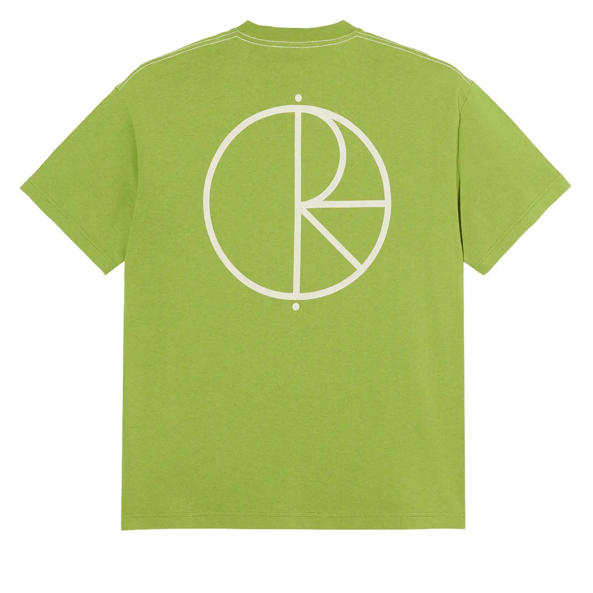 Polar Stroke Logo Contrast T-Shirt - Peridot 1