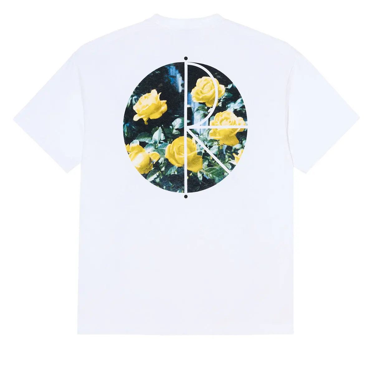 Polar Martas Roses Fill Logo T-Shirt - White 1