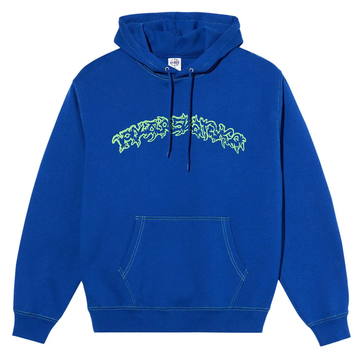 Polar Crude Logo Contrast Dave Hoodie - Egyptian Blue 1