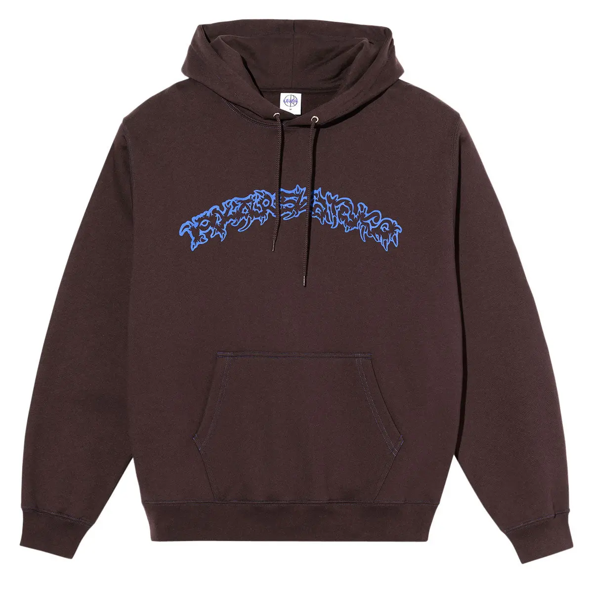 Polar Crude Logo Contrast Dave Hoodie - Chocolate 1