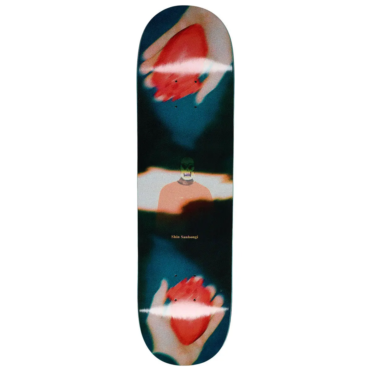 Polar Shin Sanbongi Heart In Hand Skateboard Deck - 8.25" 1