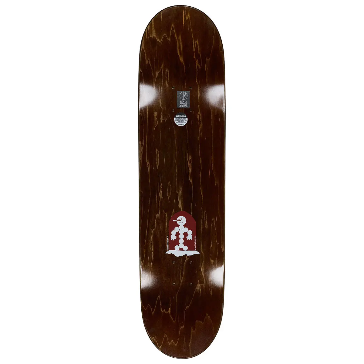 Polar Emile Laurent Snowman Skateboard Complete - Wine - 8.25" 2