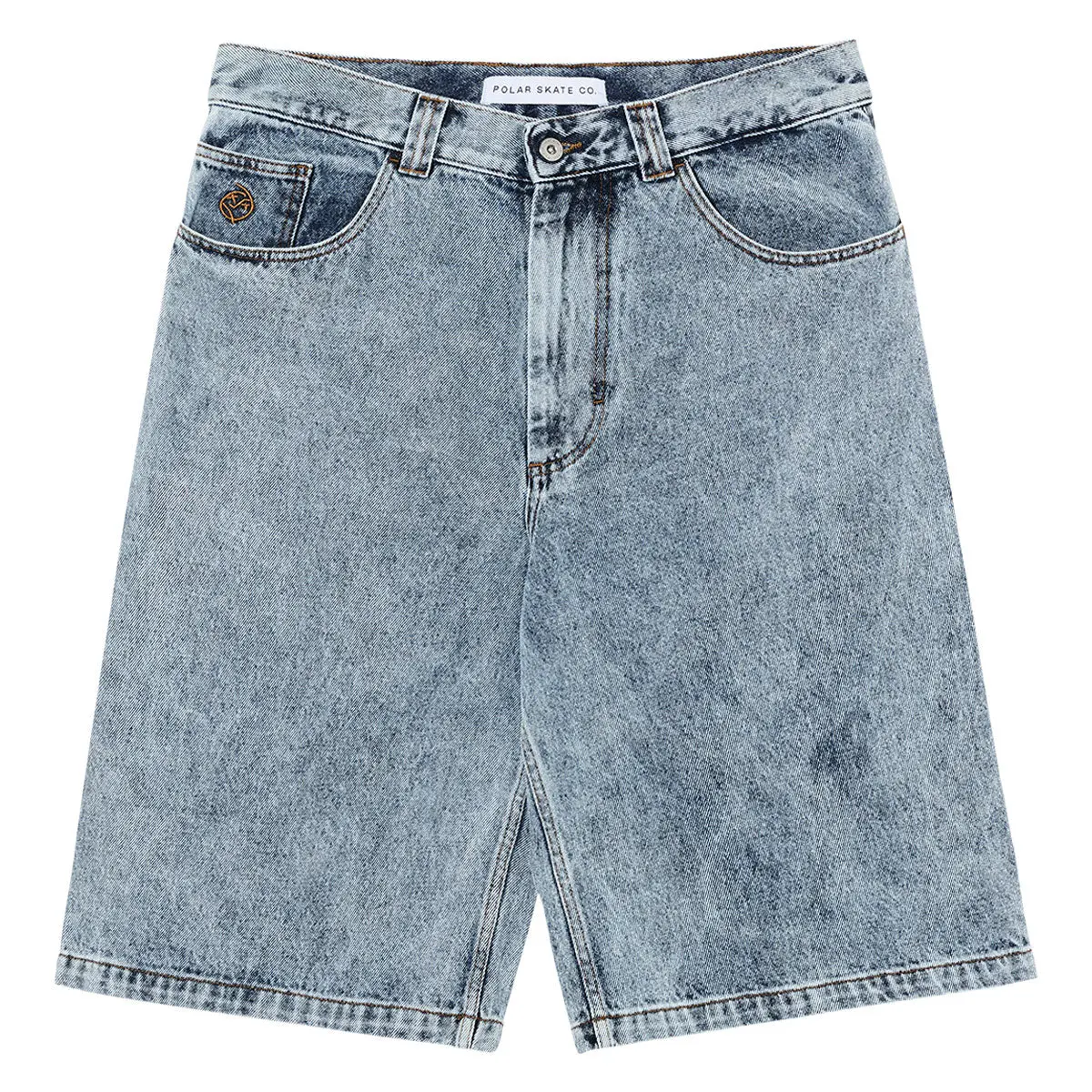 Polar Big Boy Shorts - Heavy Washed Blue 1