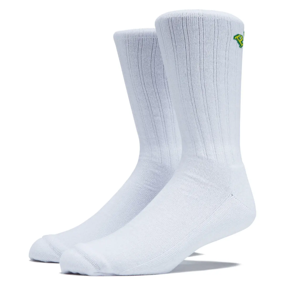 Polar College Large Rib Socks - White 1