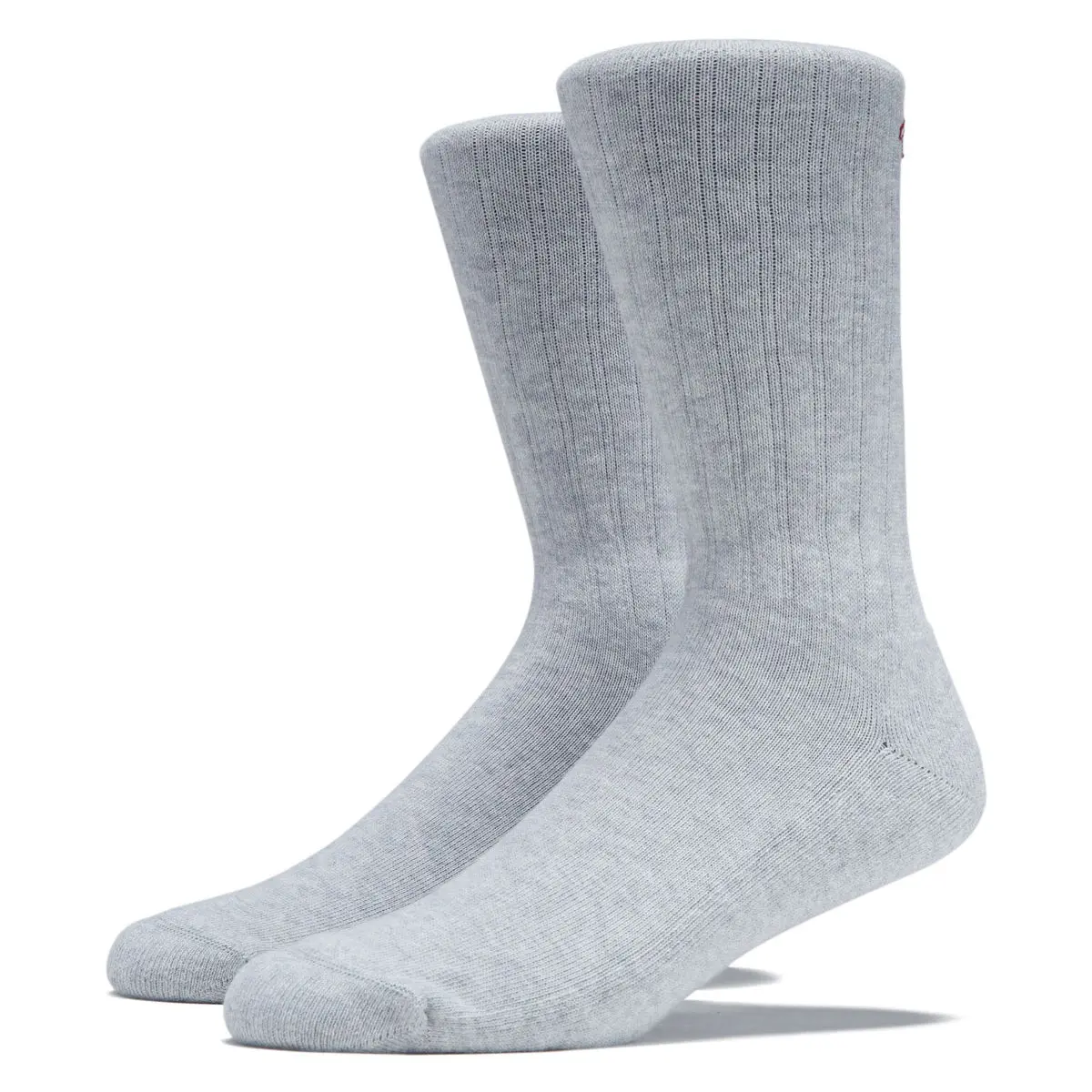Polar College Large Rib Socks - Heather Grey 1