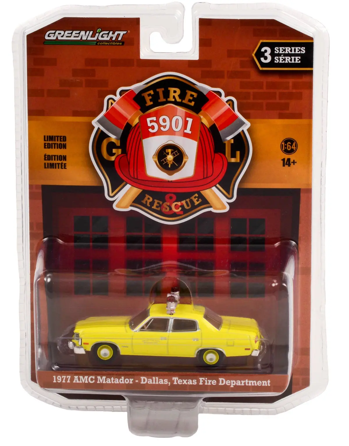 Fire & Rescue 67030B 1977 Amc Matador 1:64 Diecast 1