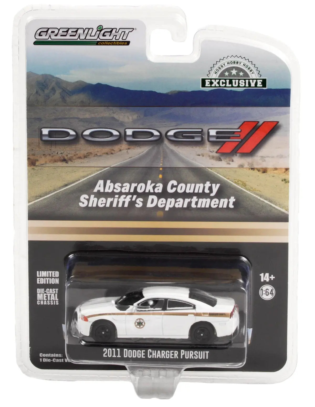 Hobby Exclusive 30334 2011 Dodge Charger Pursuit Absaroka County 1