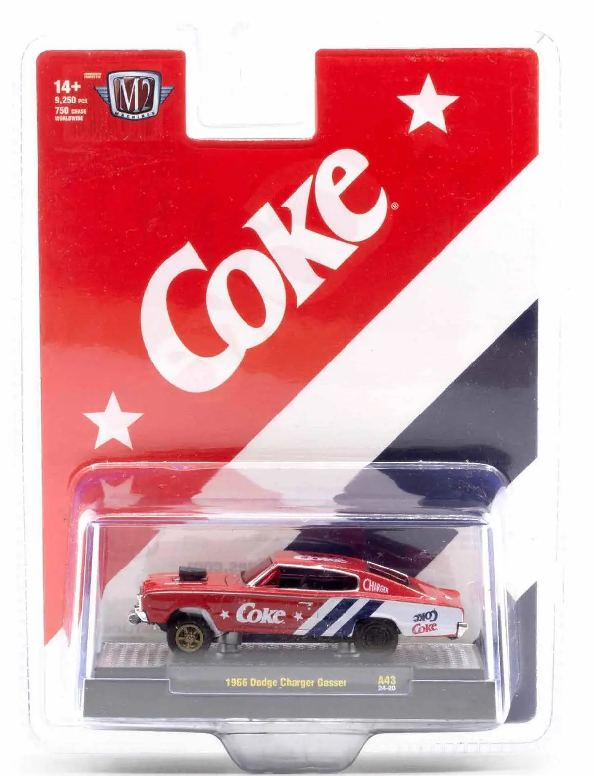 1966 Dodge Charger Gasser Coca-Cola M2 Machines 1:64 Scale Coca-Cola A43 1