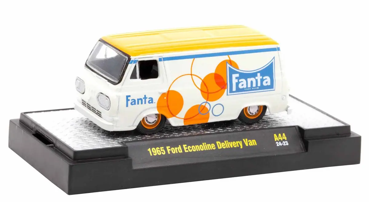 1965 Ford Econoline Delivery Van Fanta Coca-Cola M2 Machines 1:64 Scale Coca-Cola A44 2