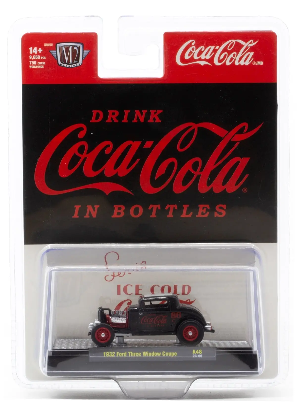 1932 Ford Three Window Coupe M2 Machines 1:64 Scale Coca-Cola A48 1