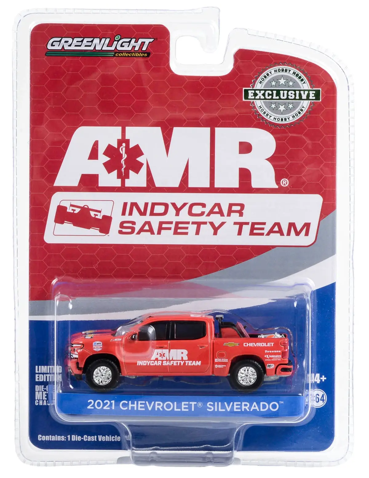 Hobby Exclusive 30404 2021 Chevrolet Silverado Indycar Amr Safety Team 1:64 Diecast 1