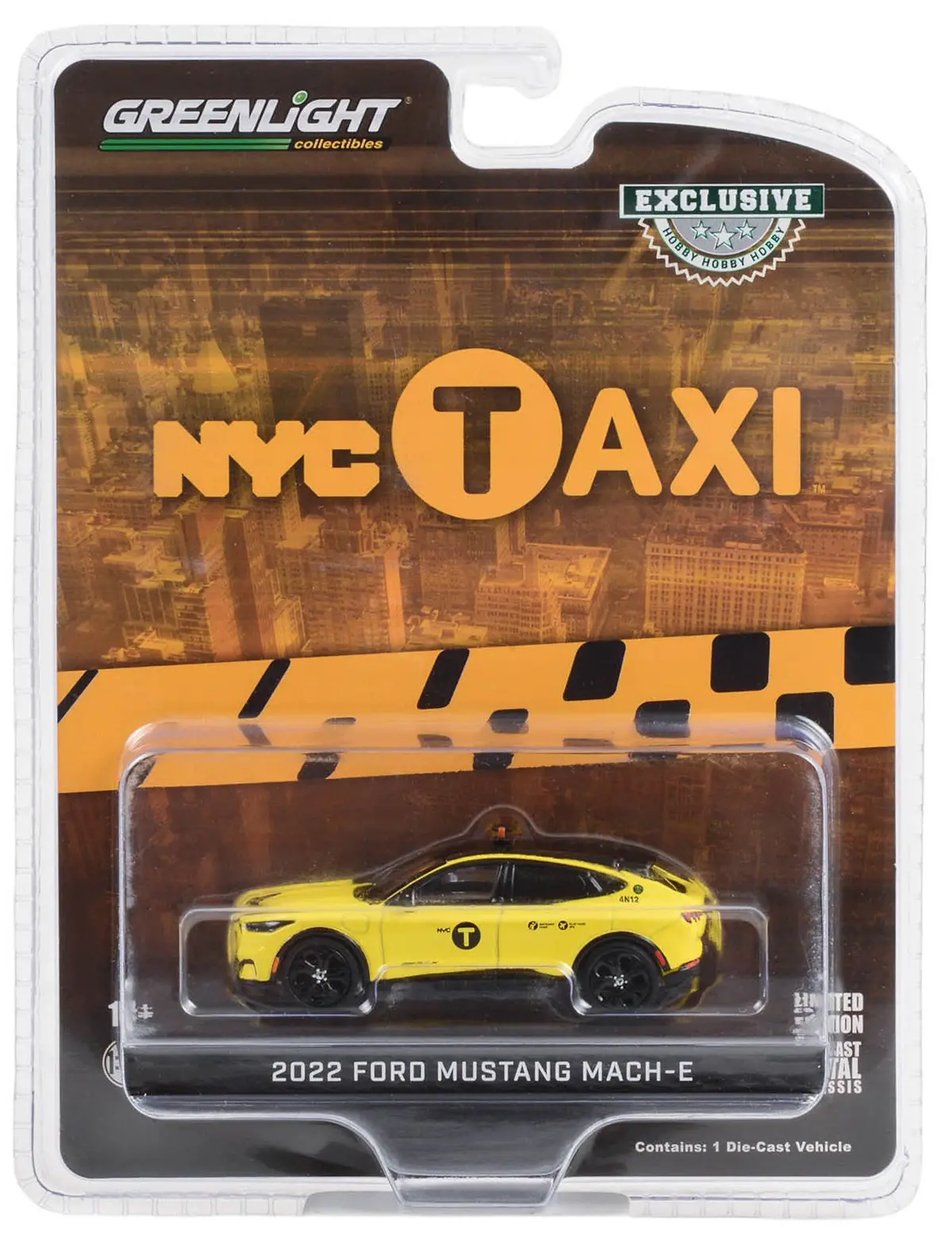 Hobby Exclusive 30430 2022 Ford Mustang Mach-E Nyc Taxi 1:64 Diecast 1