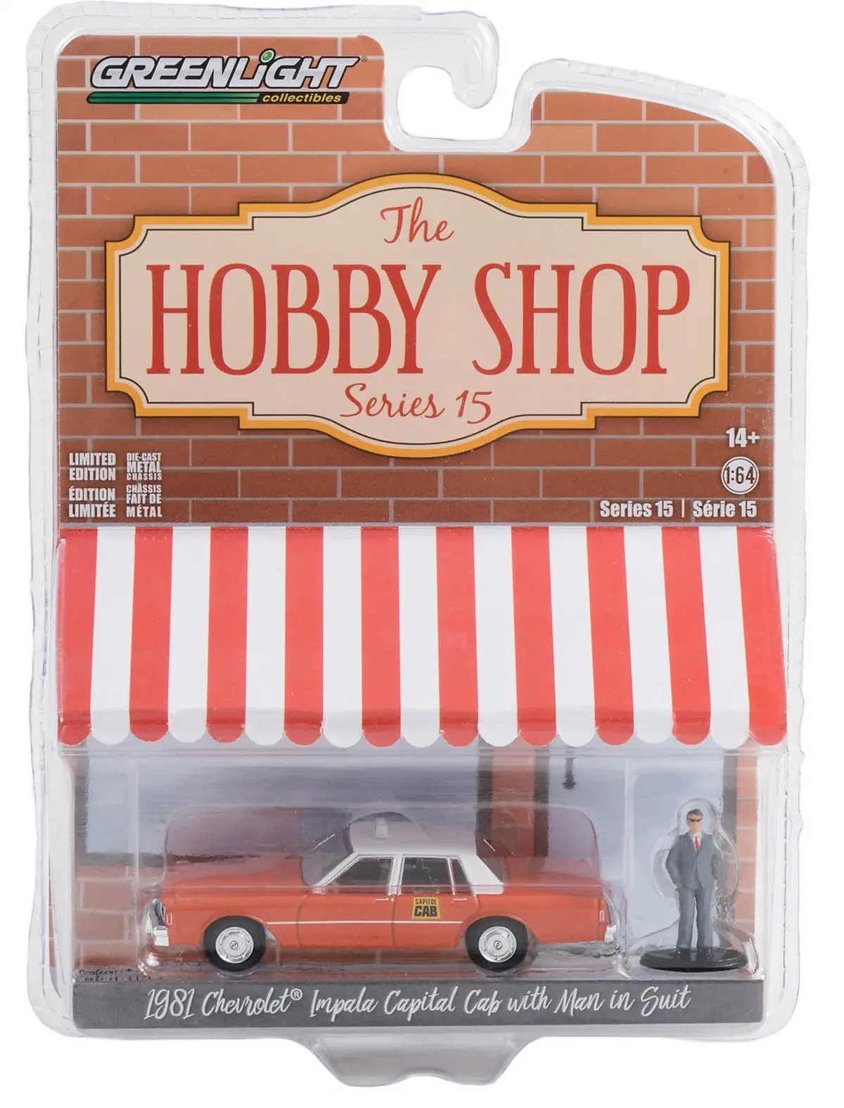 Hobby Shop 97150-B 1981 Chevrolet Impala Capitol Cab Taxi 1