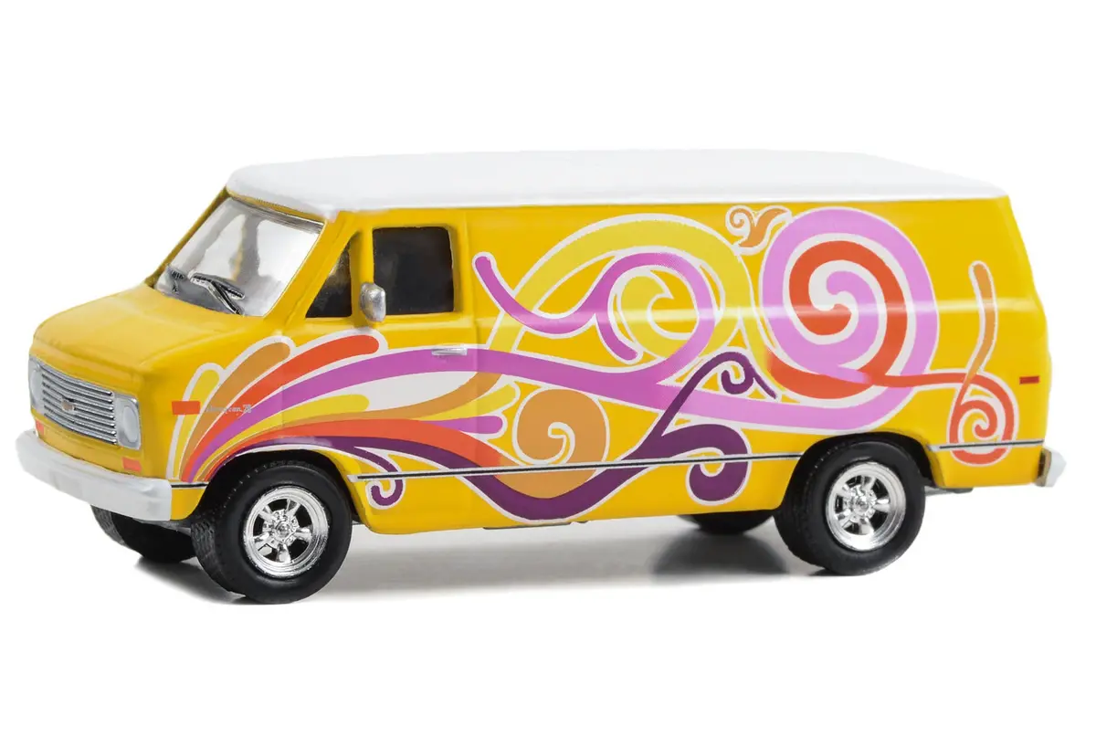 Hobby Exclusive 30476 Vannin' 1976 Chevrolet G20 Custom Van 1:64 Diecast 2