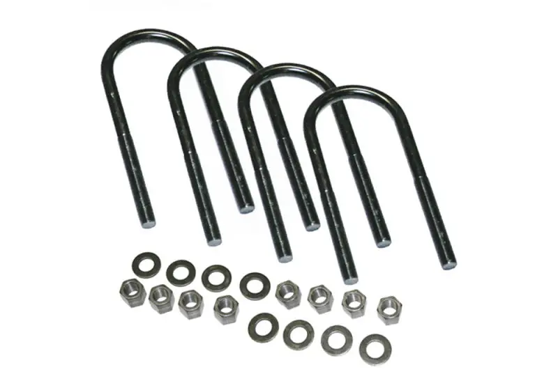 Superlift U-Bolt Kit – 4-Pack, 5/8-Inch X 3-1/4-Inch X 9-Inch Round U-Bolts With Mounting Hardware 1